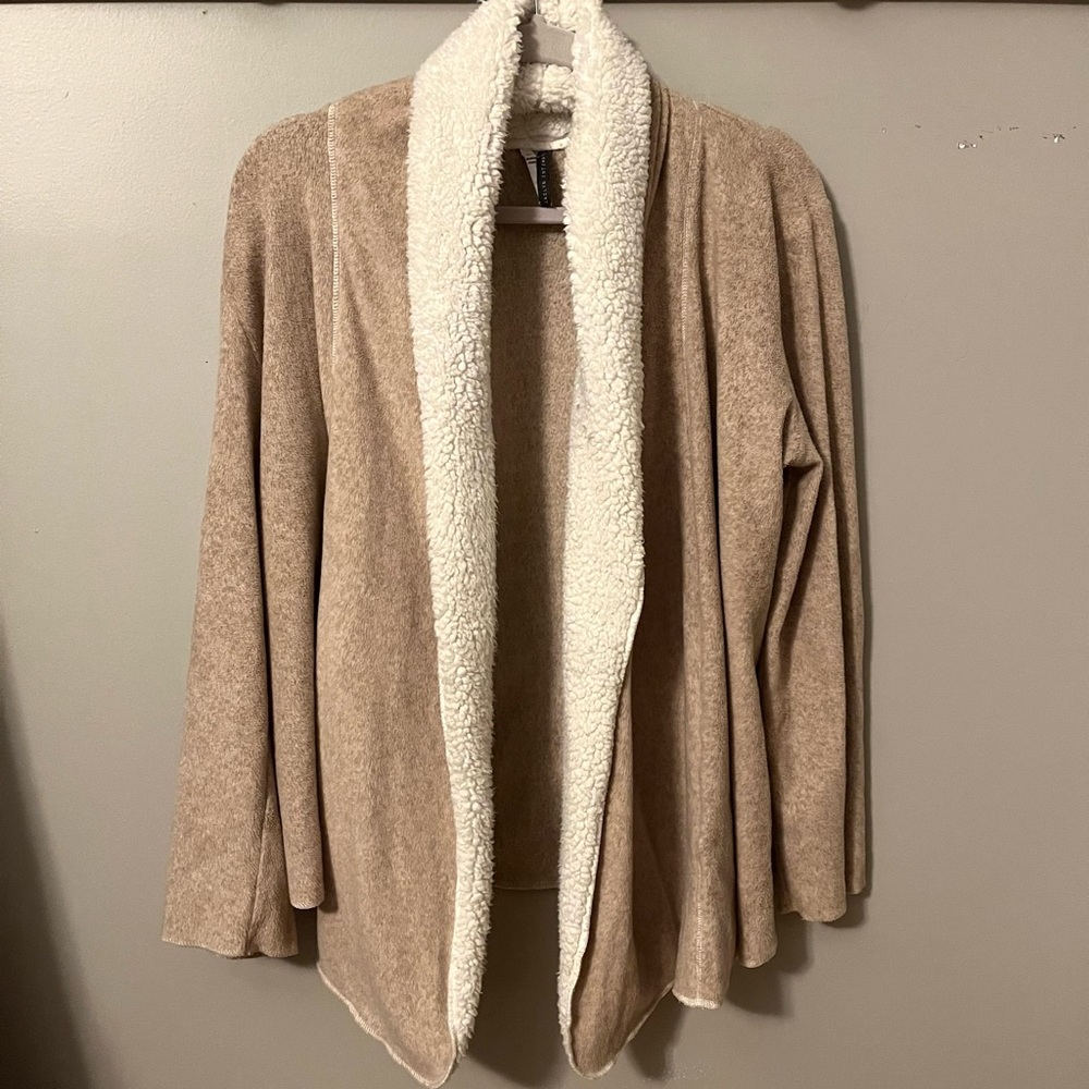 Jaclyn Intimates Pink Sherpa Cardigan